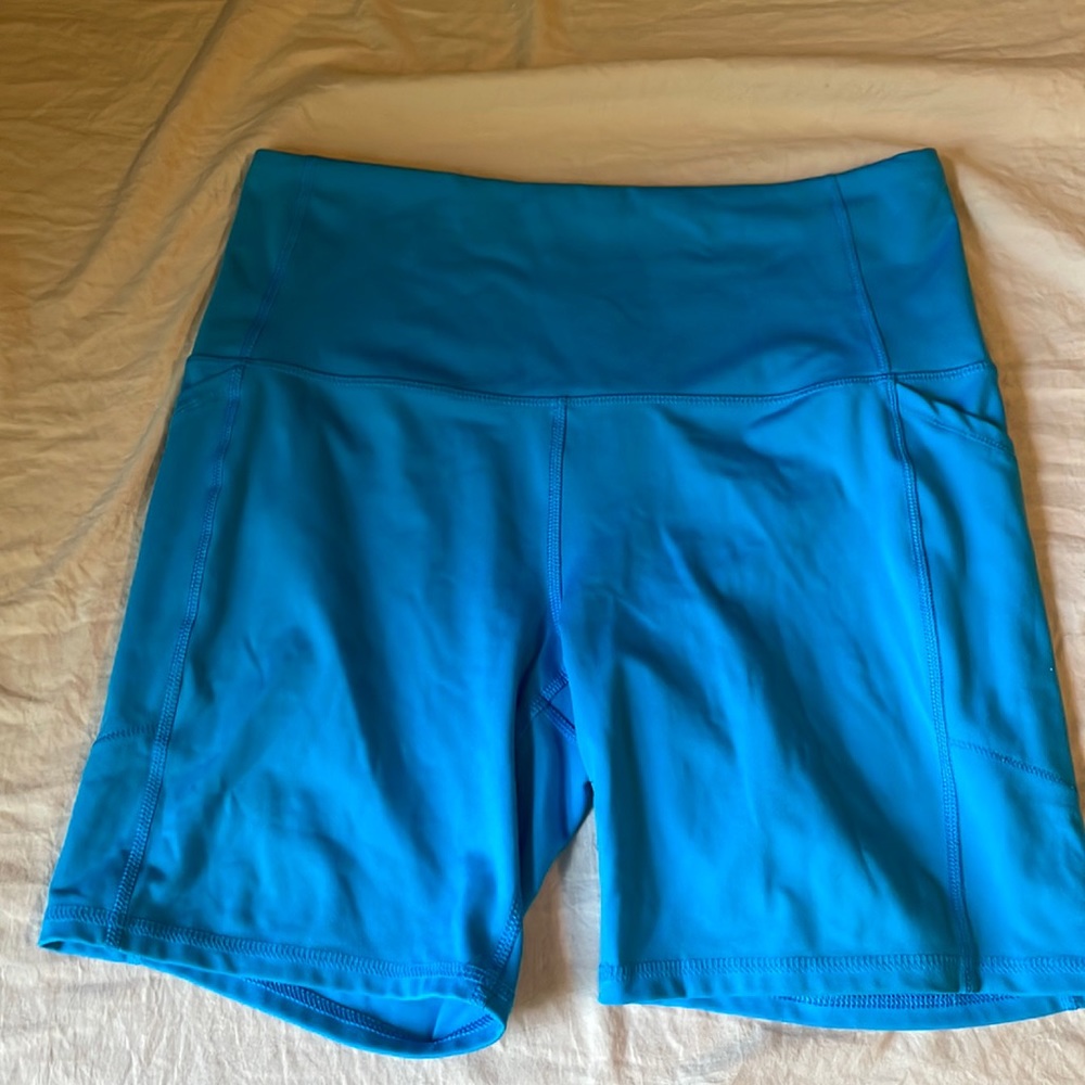 Blue biker/athletic shorts